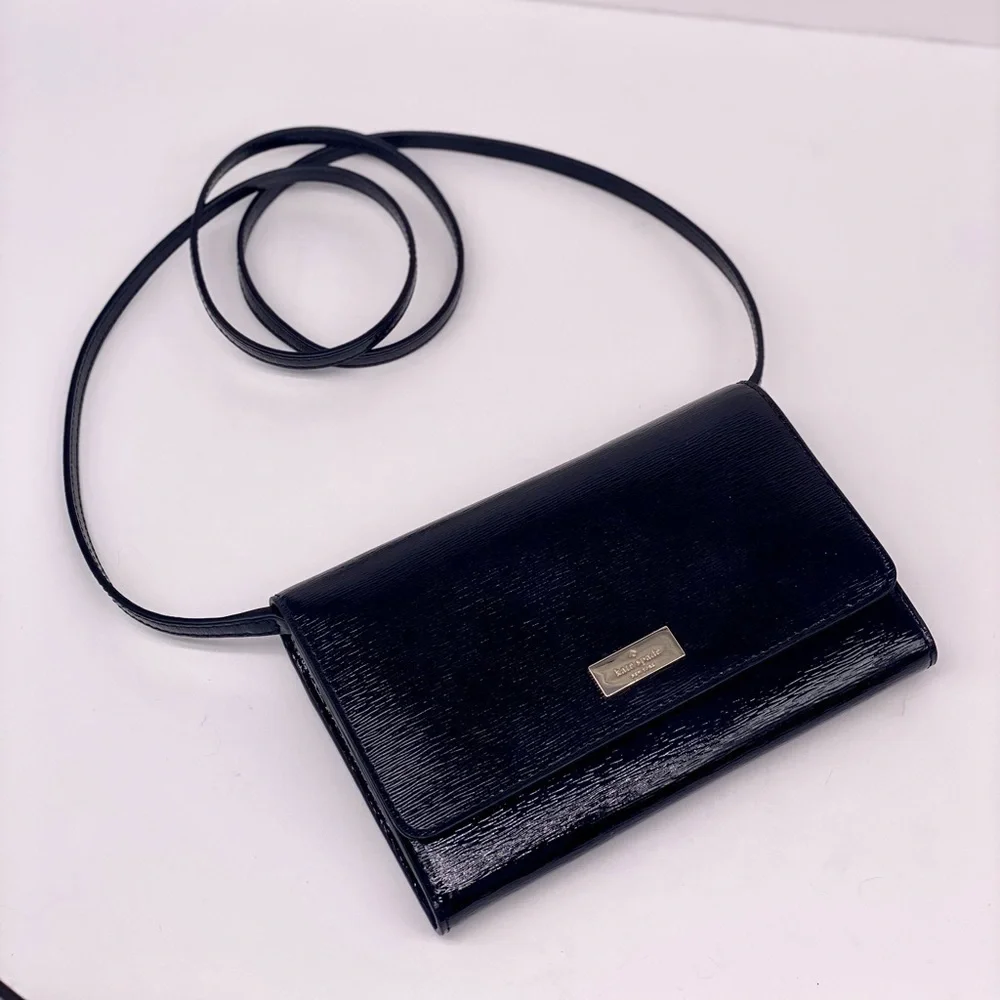 Kate Spade Sleek Black Crossbody Bag